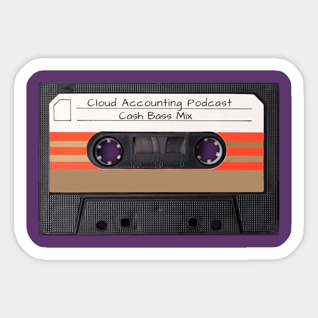 Limited Edition- Cash Bass Mix Sticker by Cloud Accounting Podcast